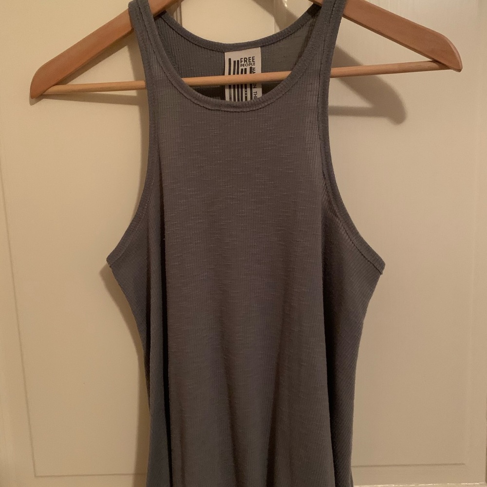 Free People gray racerback tank